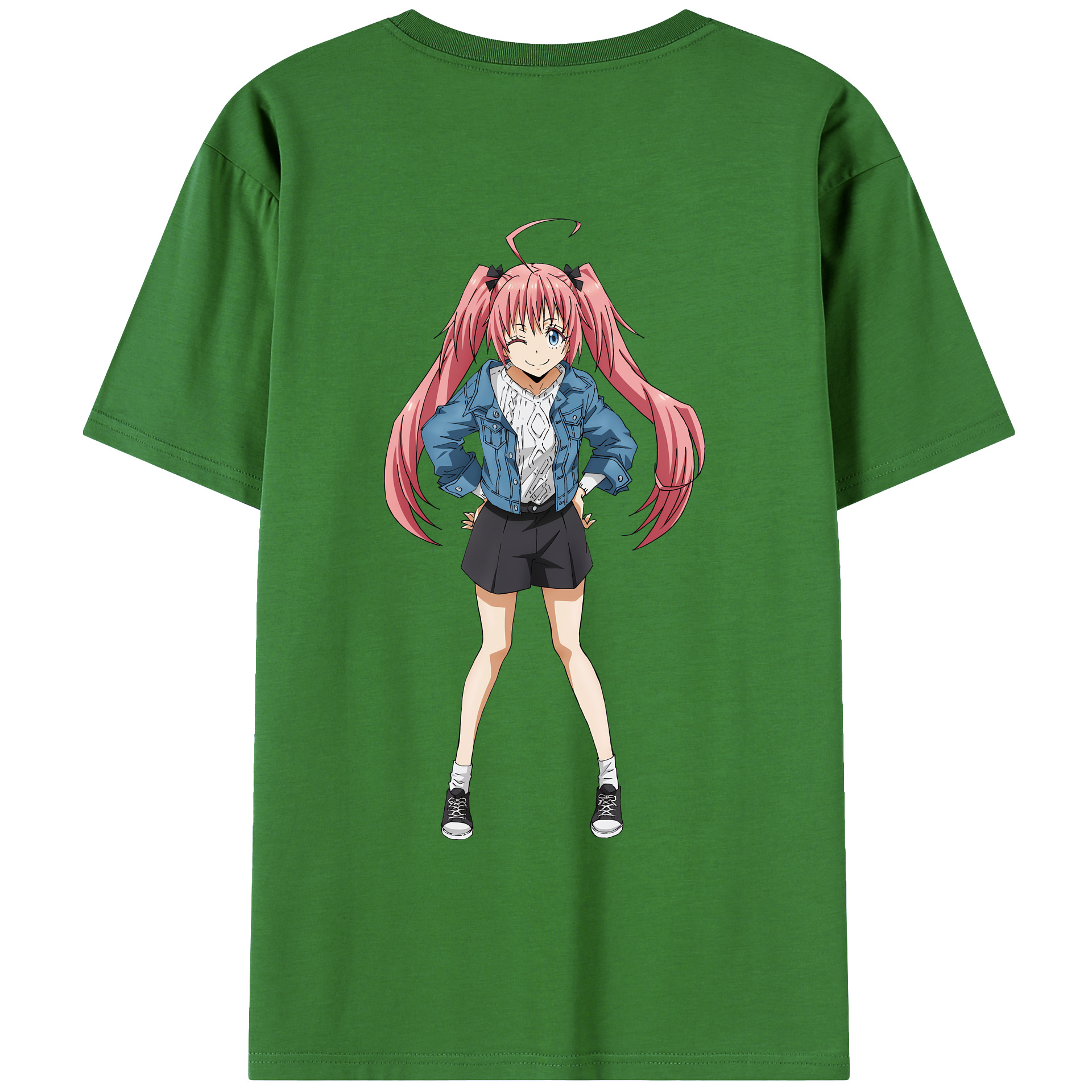 （画像用） 転スラ Regarding Reincarnated to Slime レディース半袖Tシャツ(バックプリント)